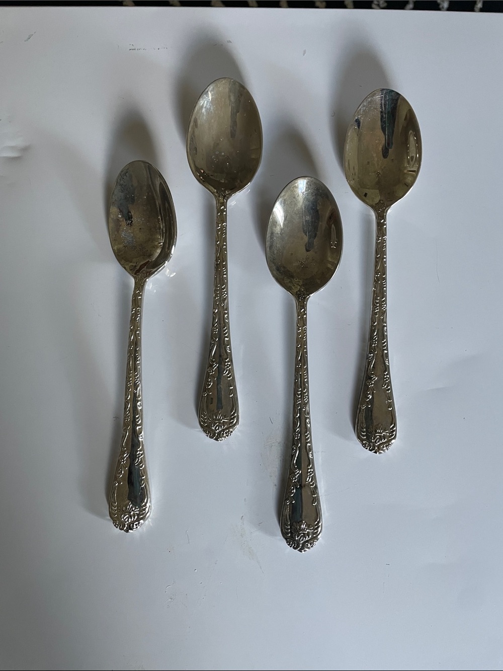 WM. Rogers & Son Silverplated Soup Spoons-Set of 4